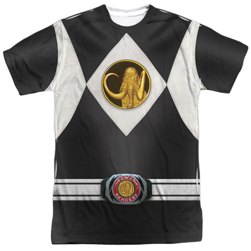 Mighty Morphin Power Rangers Black Ranger Uniform - Men's All-Over Print T-Shirt Men's All-Over Print T-Shirt Power Rangers