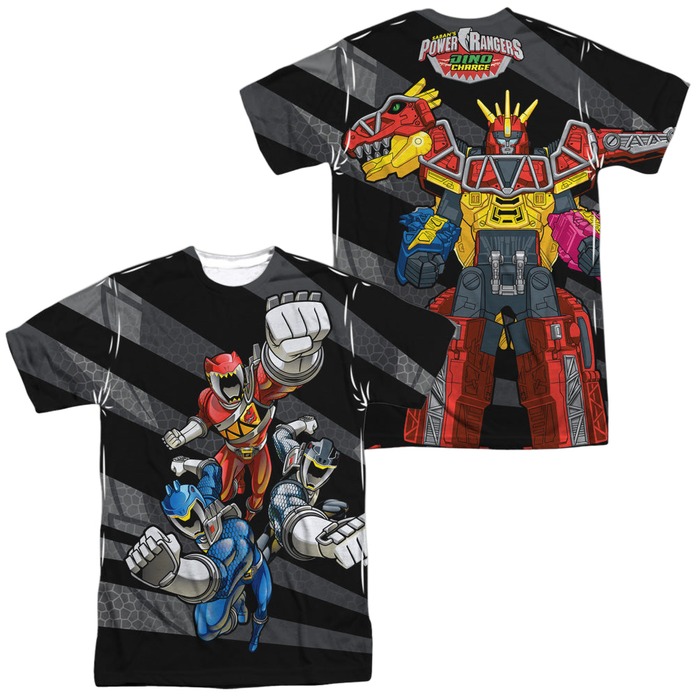 Power Rangers Dino Charge Lets Bolt (Front - Men's All-Over Print T-Shirt Men's All-Over Print T-Shirt Power Rangers