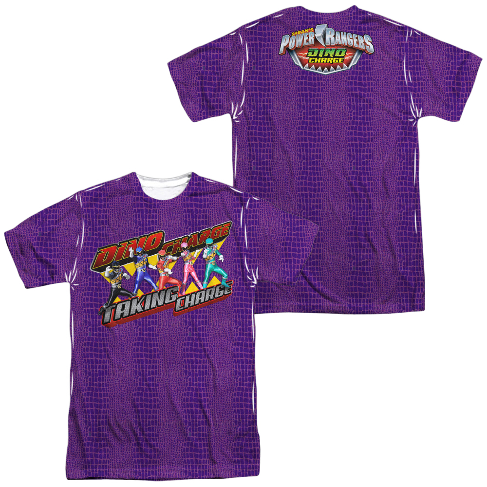 Power Rangers Dino Charge Taking Charge (Front/Back Print) - Men's All-Over Print T-Shirt Men's All-Over Print T-Shirt Power Rangers