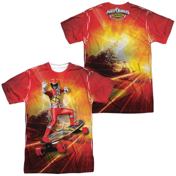 Power Rangers Dino Charge Skater (Front/Back Print) - Men's All-Over Print T-Shirt Men's All-Over Print T-Shirt Power Rangers