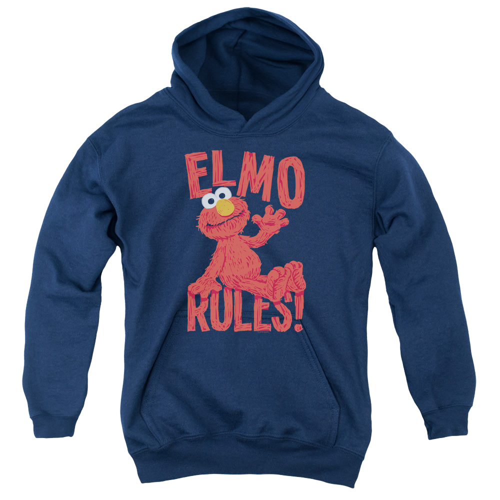 Sesame Street Elmo Rules - Youth Hoodie Youth Hoodie (Ages 8-12) Sesame Street