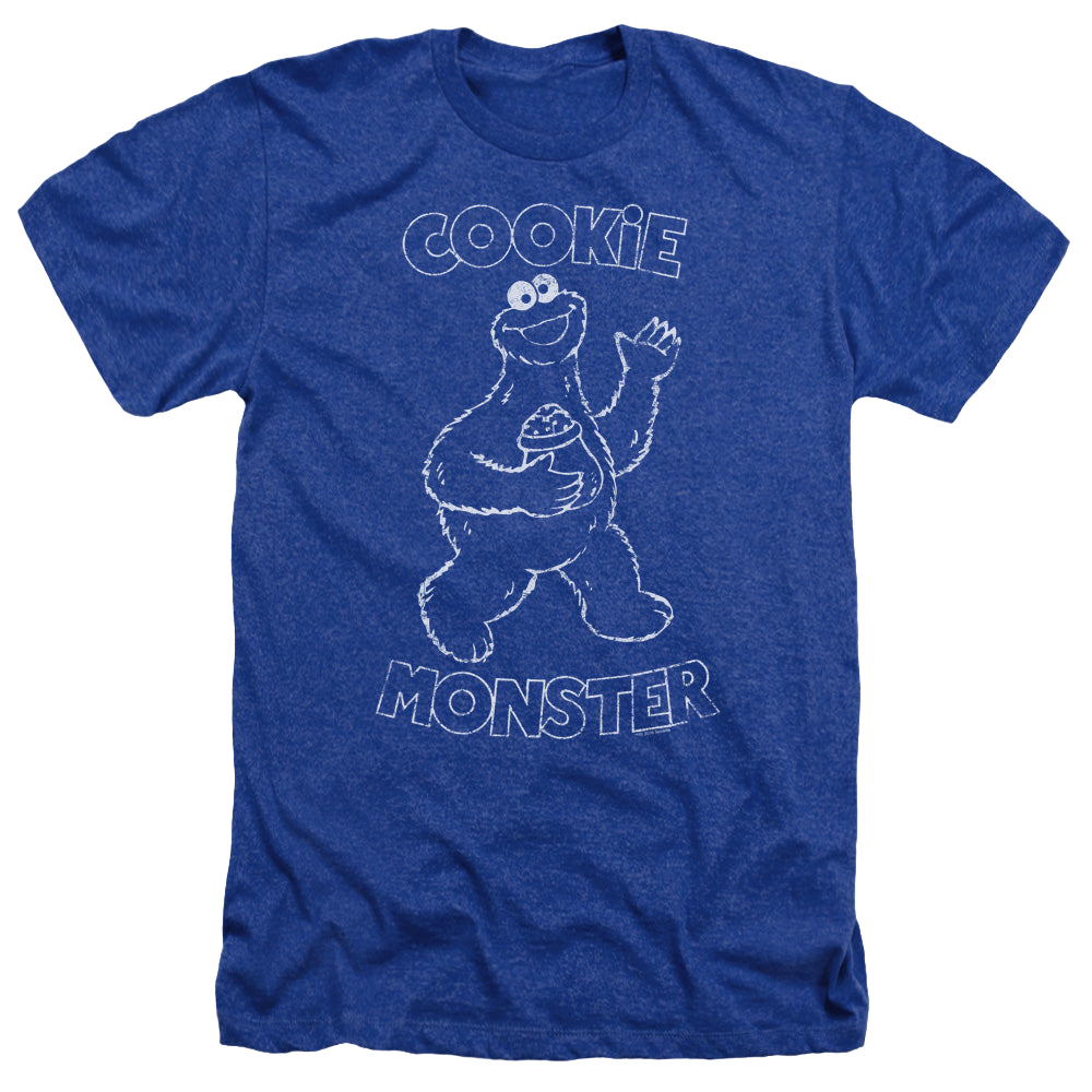 Sesame Street Simple Cookie - Men's Heather T-Shirt Men's Heather T-Shirt Sesame Street