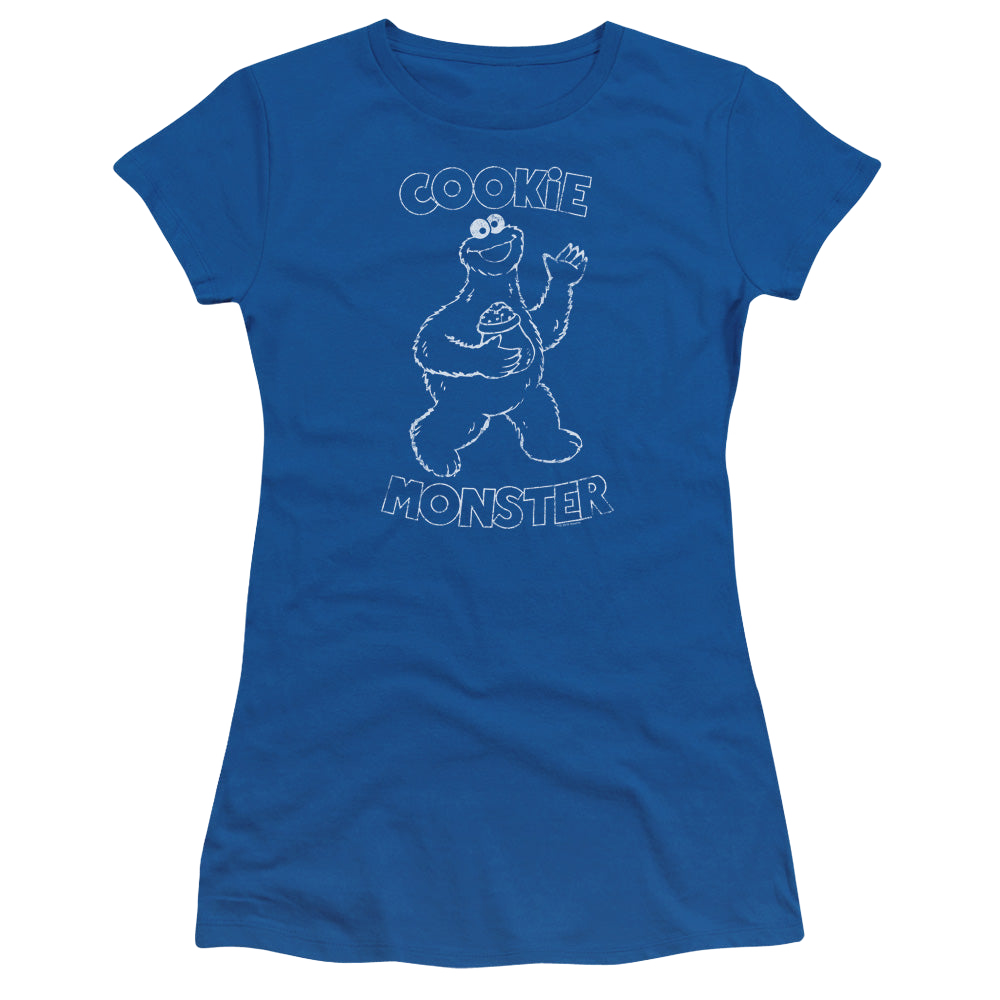 Sesame Street Simple Cookie - Juniors T-Shirt Juniors T-Shirt Sesame Street
