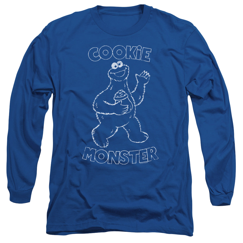 Sesame Street Simple Cookie - Men's Long Sleeve T-Shirt Men's Long Sleeve T-Shirt Sesame Street