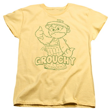 Banana women's t-shirt with Sesame Street Grouchy graphic