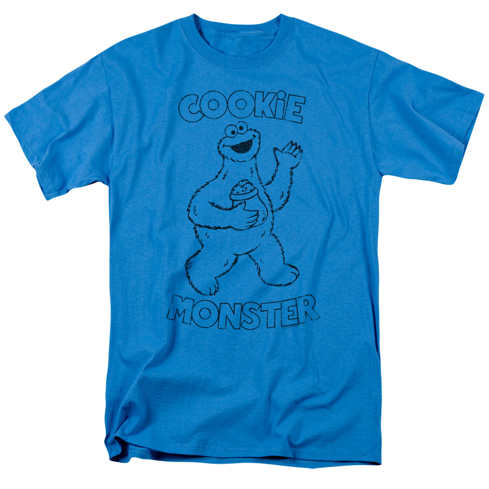 Sesame Street Simple Cookie - Men's Regular Fit T-Shirt Men's Regular Fit T-Shirt Sesame Street