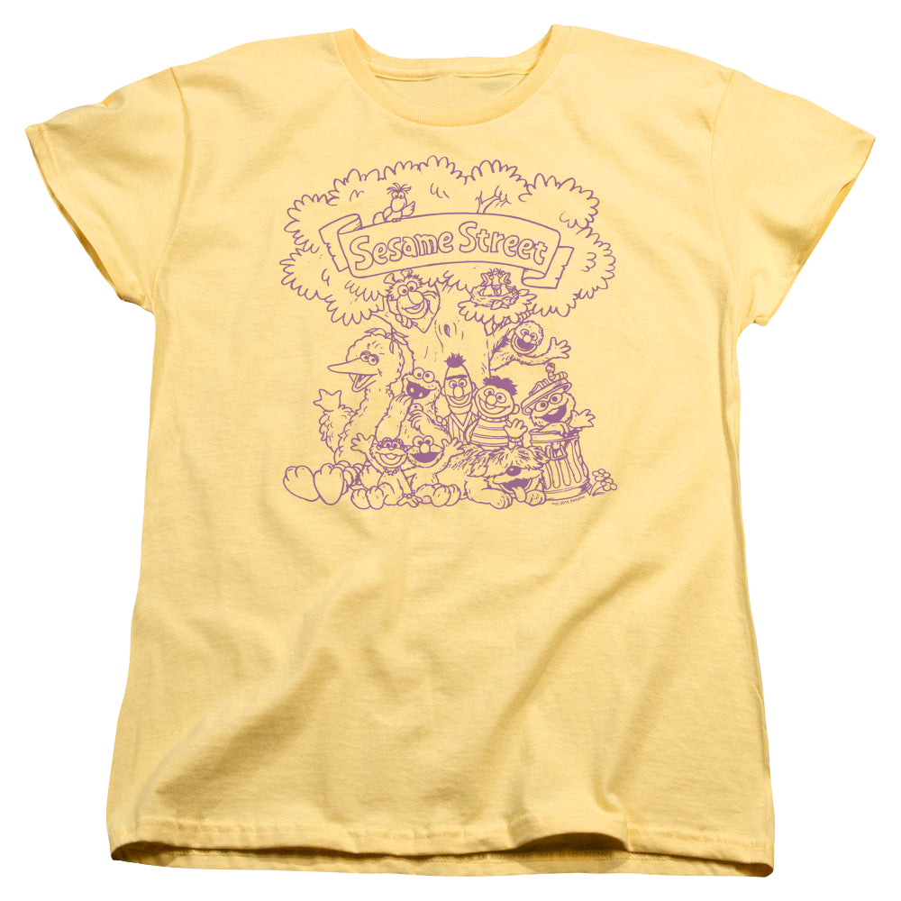 Sesame Street Simple Street - Women's T-Shirt Women's T-Shirt Sesame Street