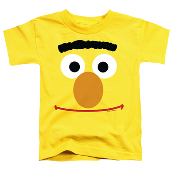 Yellow toddler t-shirt with Sesame Street Bert Face graphic