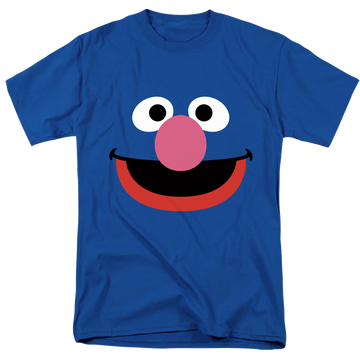 Royal men's regular fit t-shirt with Sesame Street Grover Face graphic