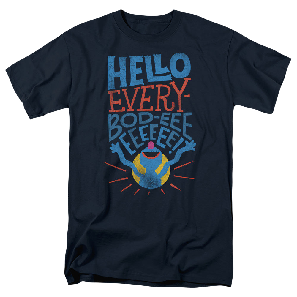 Sesame Street Grover Hello Everybody - Men's Regular Fit T-Shirt Men's Regular Fit T-Shirt Sesame Street