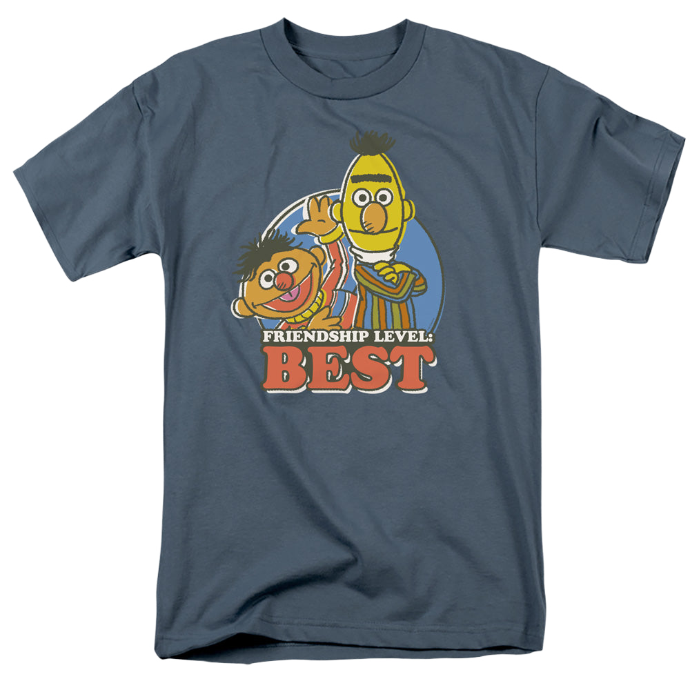 Sesame Street Bert & Ernie Friendship Level: Best - Men's Regular Fit T-Shirt Men's Regular Fit T-Shirt Sesame Street