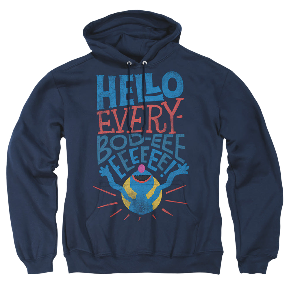 Sesame Street Grover Hello Everybody - Pullover Hoodie Pullover Hoodie Sesame Street