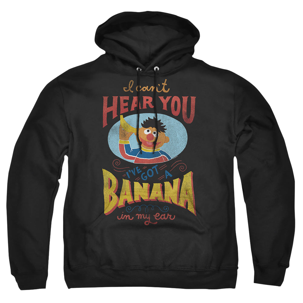 Sesame Street Ernie Banana In My Ear - Pullover Hoodie Pullover Hoodie Sesame Street