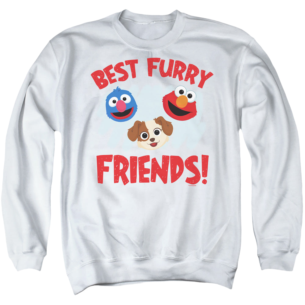 Sesame Street Best Furry Friends - Men's Crewneck Sweatshirt Men's Crewneck Sweatshirt Sesame Street