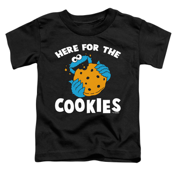 Black toddler t-shirt with Sesame Street Can't Stop graphic