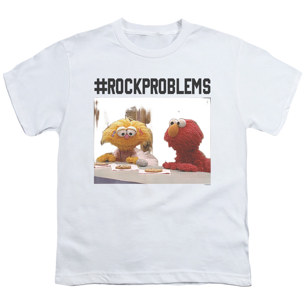 Sesame Street Elmo Rock Problems - Youth T-Shirt Youth T-Shirt (Ages 8-12) Sesame Street