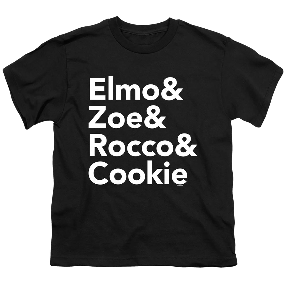Sesame Street Elmo And Zoe And Friends - Youth T-Shirt Youth T-Shirt (Ages 8-12) Sesame Street