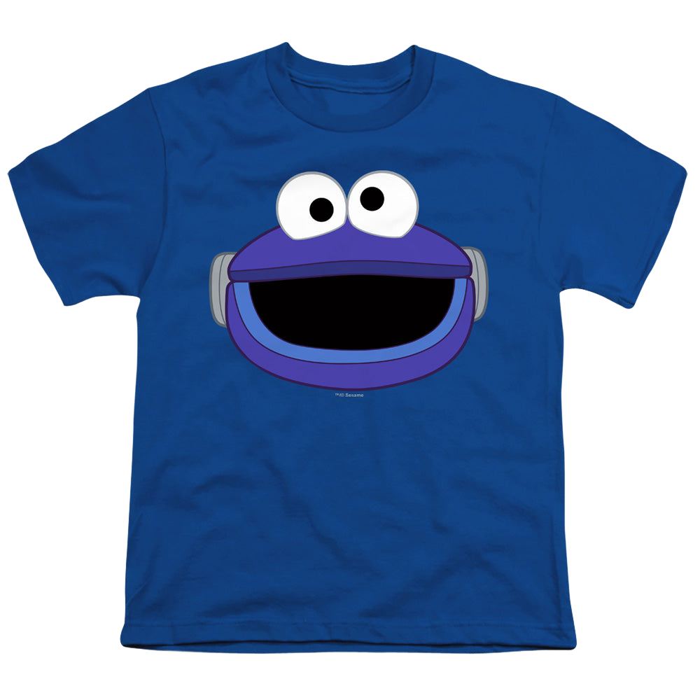Sesame Street Mecha Cookie Monster Face - Youth T-Shirt Youth T-Shirt (Ages 8-12) Sesame Street