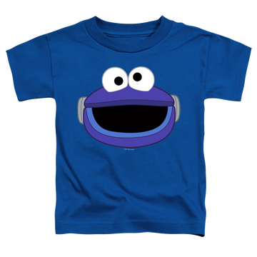 Royal toddler t-shirt with Sesame Street Mecha Cookie Monster Face graphic