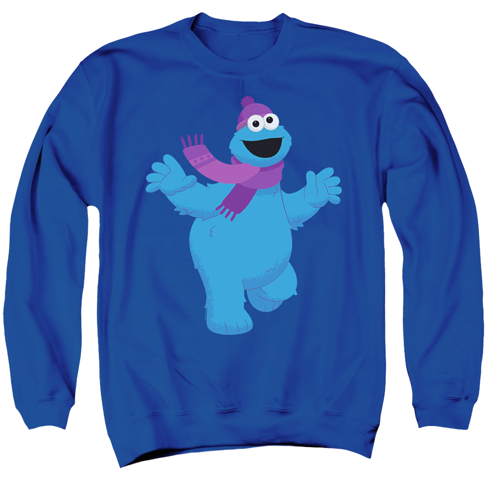Sesame Street Furry Friends Forever! Cookie Monster - Men's Crewneck Sweatshirt Men's Crewneck Sweatshirt Sesame Street
