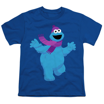 Royal youth t-shirt for ages 8 to 12 with Sesame Street Furry Friends Forever! Cookie Monster graphic