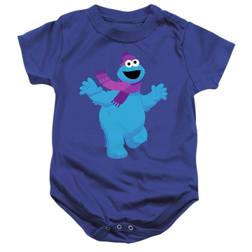 Royal baby bodysuit with Sesame Street Furry Friends Forever! Cookie Monster graphic