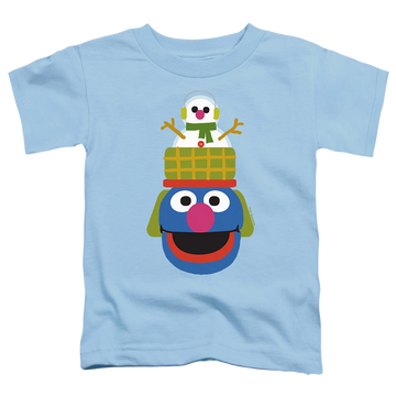Light blue toddler t-shirt with Sesame Street Christmas Nutcracker Grover graphic
