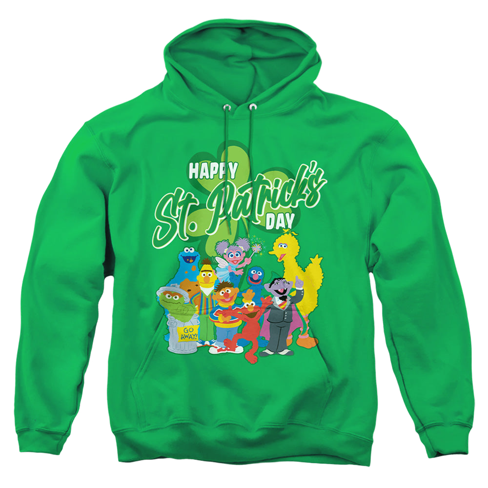 Sesame Street St. Patrick'S Day Big Bird Elmo Cookie Monster - Pullover Hoodie Pullover Hoodie Sesame Street