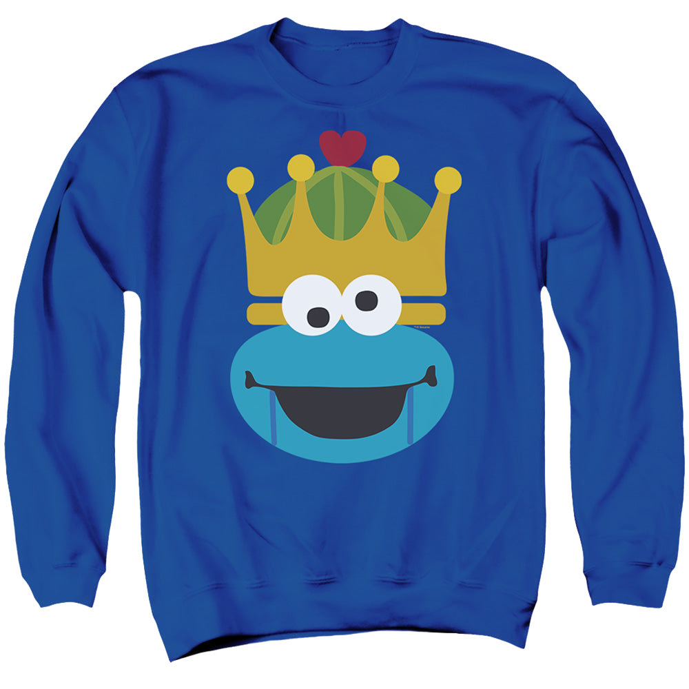 Sesame Street Christmas Nutcracker Cookie Monster - Men's Crewneck Sweatshirt Men's Crewneck Sweatshirt Sesame Street