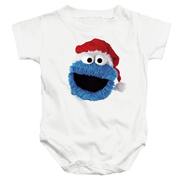 Sesame Street Cookie Monster Christmas Hat - Baby Bodysuit Baby Bodysuit Sesame Street