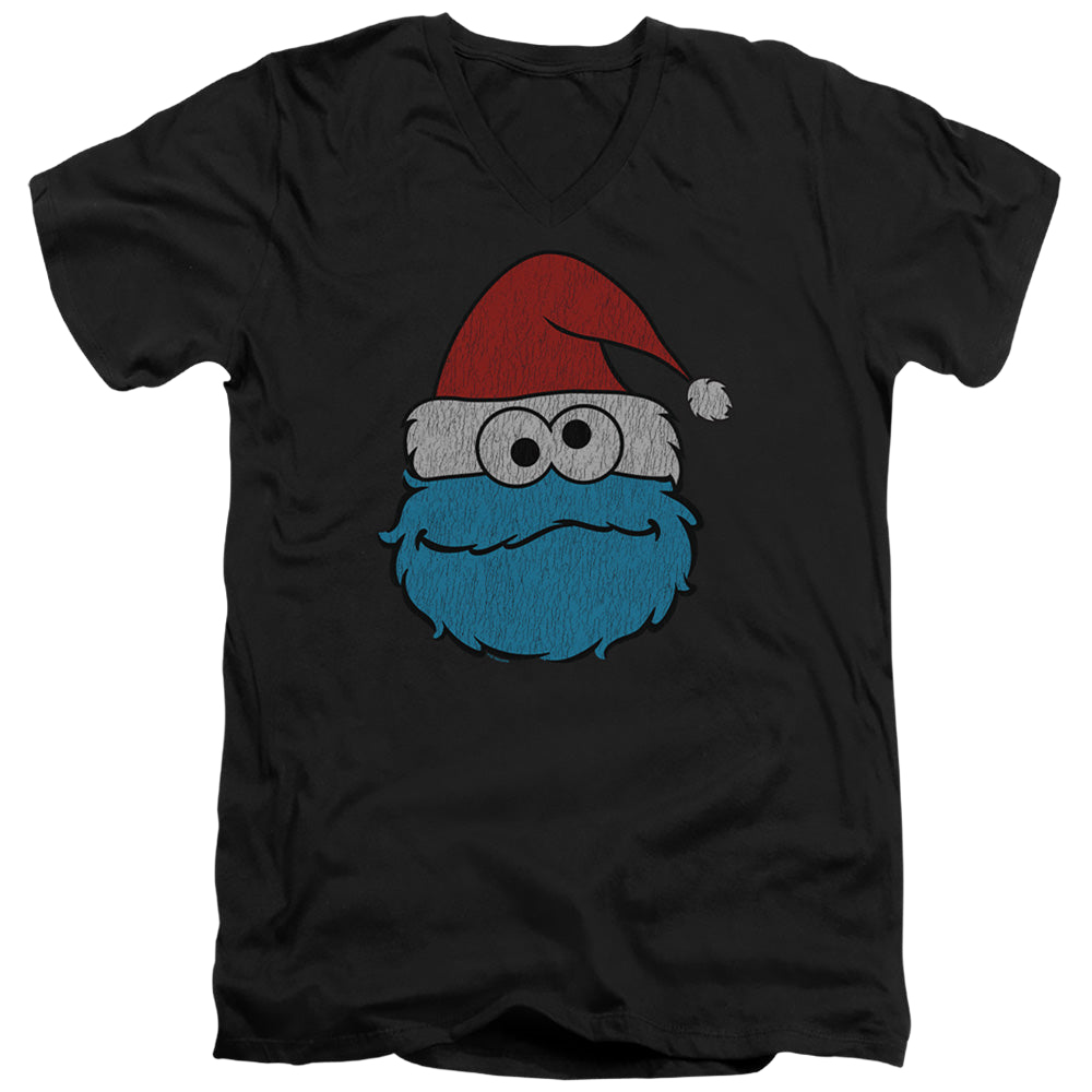 Sesame Street Cookie Monster Christmas - Men's V-Neck T-Shirt Men's V-Neck T-Shirt Sesame Street