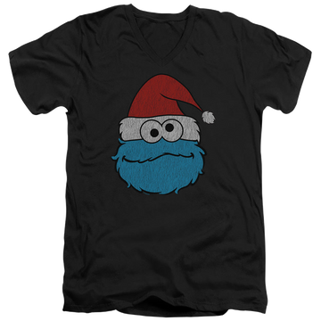 Sesame Street Cookie Monster Christmas - Men's V-Neck T-Shirt Men's V-Neck T-Shirt Sesame Street