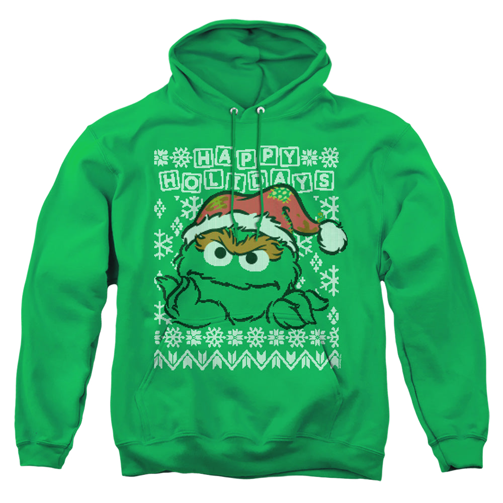 Sesame Street Oscar The Grouch Ugly Christmas - Pullover Hoodie Pullover Hoodie Sesame Street