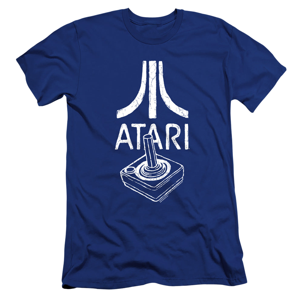 Atari Joystick Logo - Men's Premium Slim Fit T-Shirt Men's Premium Slim Fit T-Shirt Atari