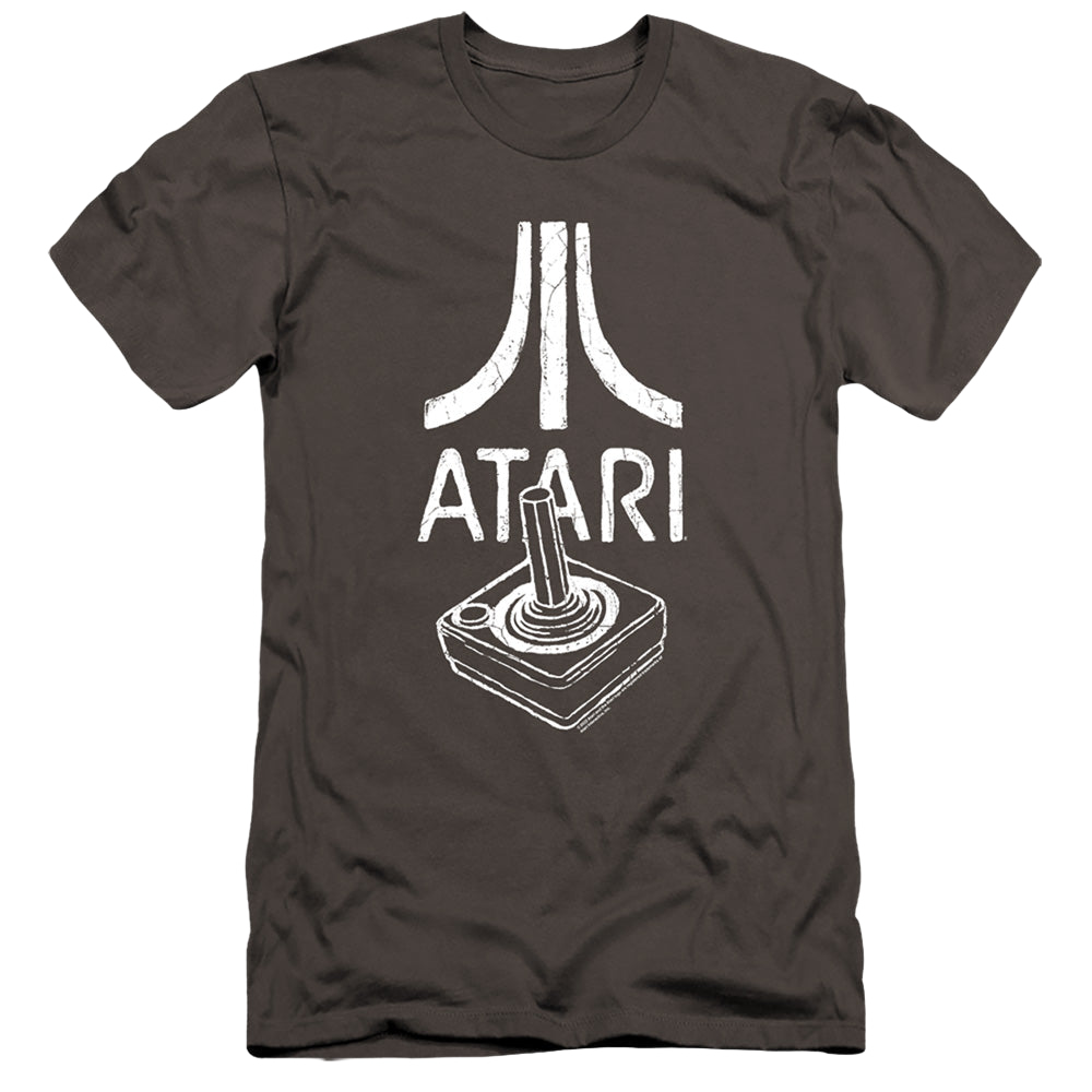 Atari Joystick Logo - Men's Premium Slim Fit T-Shirt Men's Premium Slim Fit T-Shirt Atari