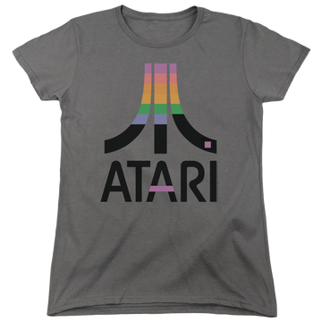 Charcoal women's t-shirt with Atari Breakout Inset graphic