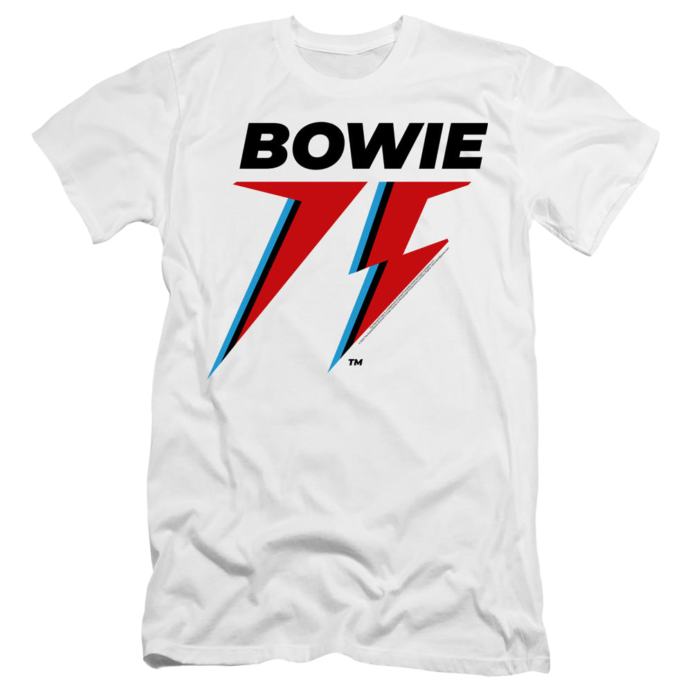 David Bowie Bowie 75 Logo - Men's Premium Slim Fit T-Shirt Men's Premium Slim Fit T-Shirt David Bowie