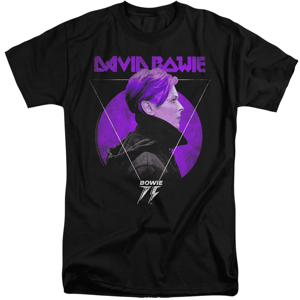 David Bowie Side Profile 75 Logo - Men's Tall Fit T-Shirt Men's Tall Fit T-Shirt David Bowie