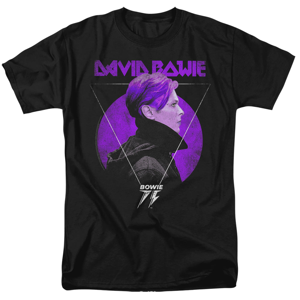 David Bowie Side Profile 75 Logo - Men's Regular Fit T-Shirt Men's Regular Fit T-Shirt David Bowie