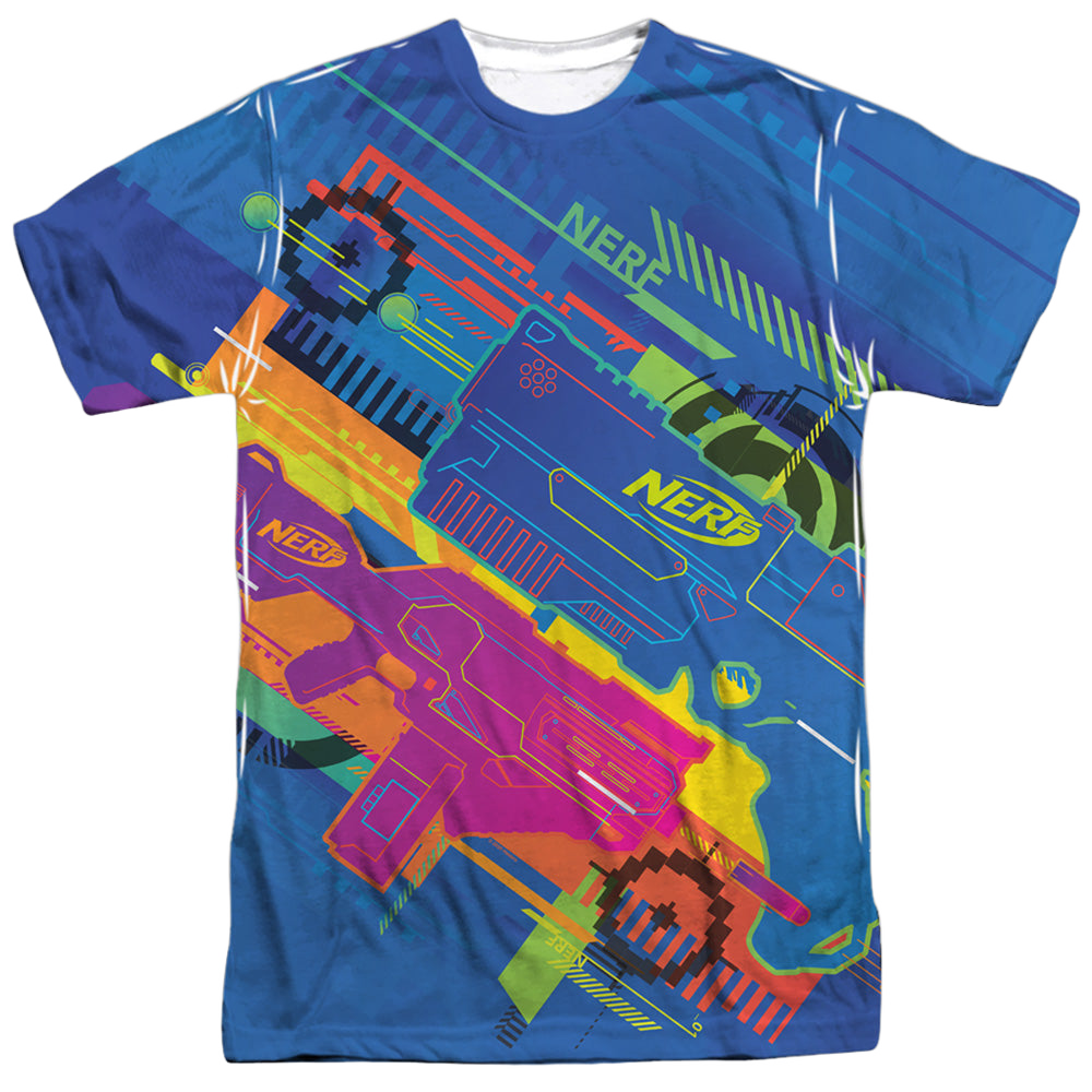 Hasbro Neon Collage - Men's All-Over Print T-Shirt Men's All-Over Print T-Shirt Nerf