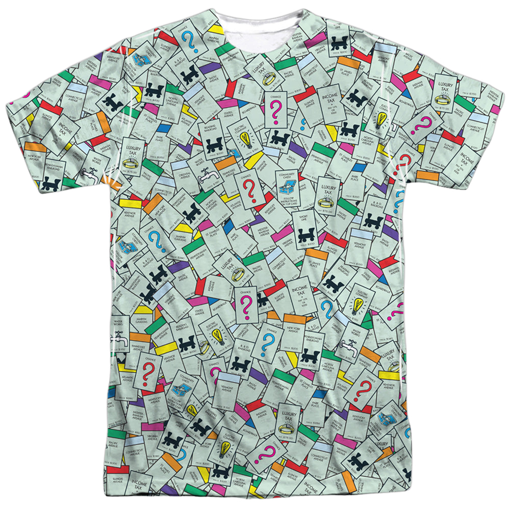 Hasbro Property Spaces - Men's All-Over Print T-Shirt Men's All-Over Print T-Shirt Monopoly