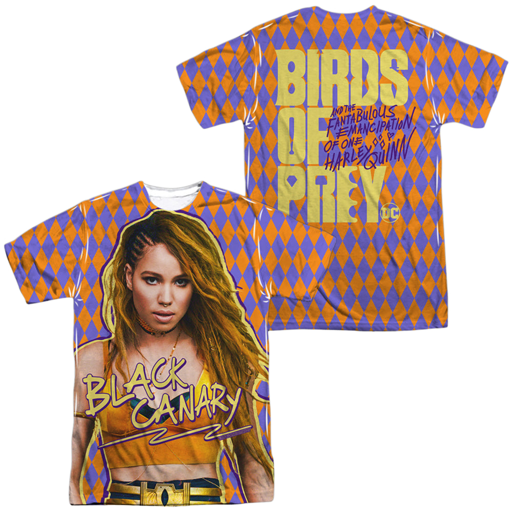 Birds of Prey Black Canary (Front/Back Print) - Men's All-Over Print T-Shirt Men's All-Over Print T-Shirt Birds of Prey