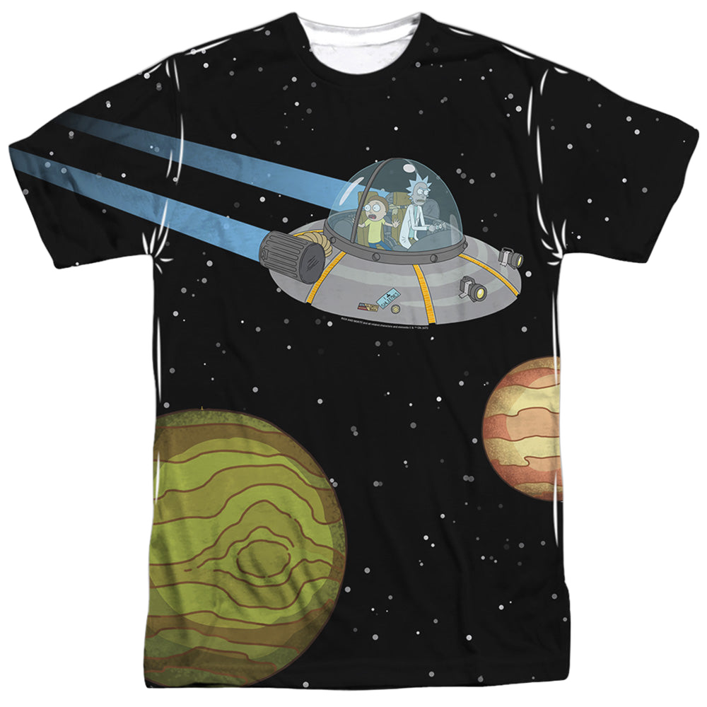 Rick and Morty Rick And Morty In Space - Men's All-Over Print T-Shirt Men's All-Over Print T-Shirt Rick and Morty