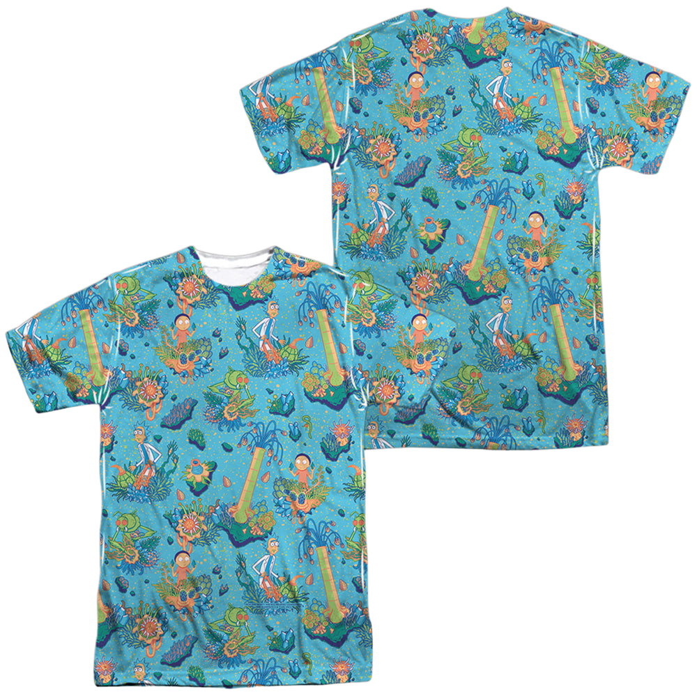 Rick and Morty Ricktanical - Men's All-Over Print T-Shirt Men's All-Over Print T-Shirt Rick and Morty