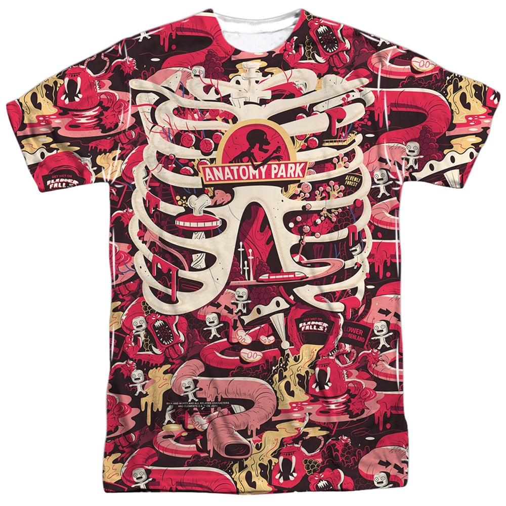 Rick and Morty Anatomy Park - Men's All-Over Print T-Shirt Men's All-Over Print T-Shirt Rick and Morty
