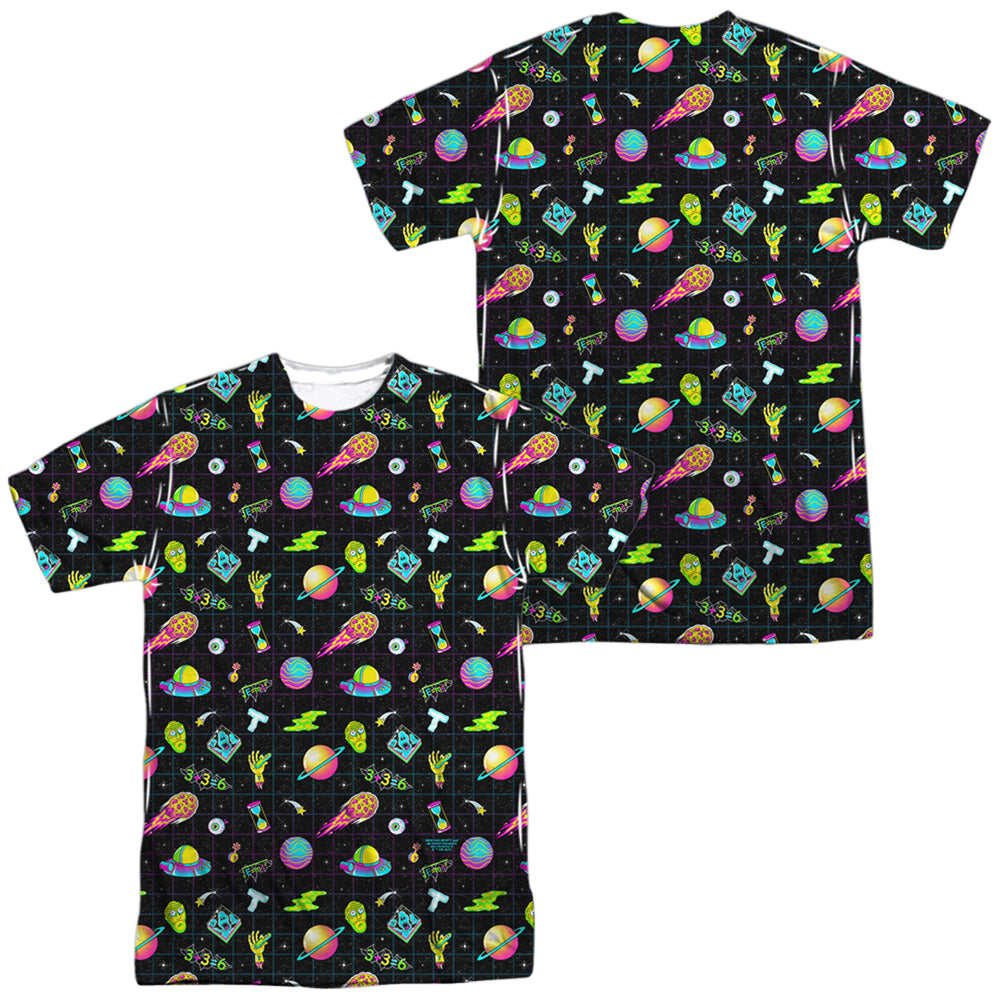 Rick and Morty Opening Icons - Men's All-Over Print T-Shirt Men's All-Over Print T-Shirt Rick and Morty