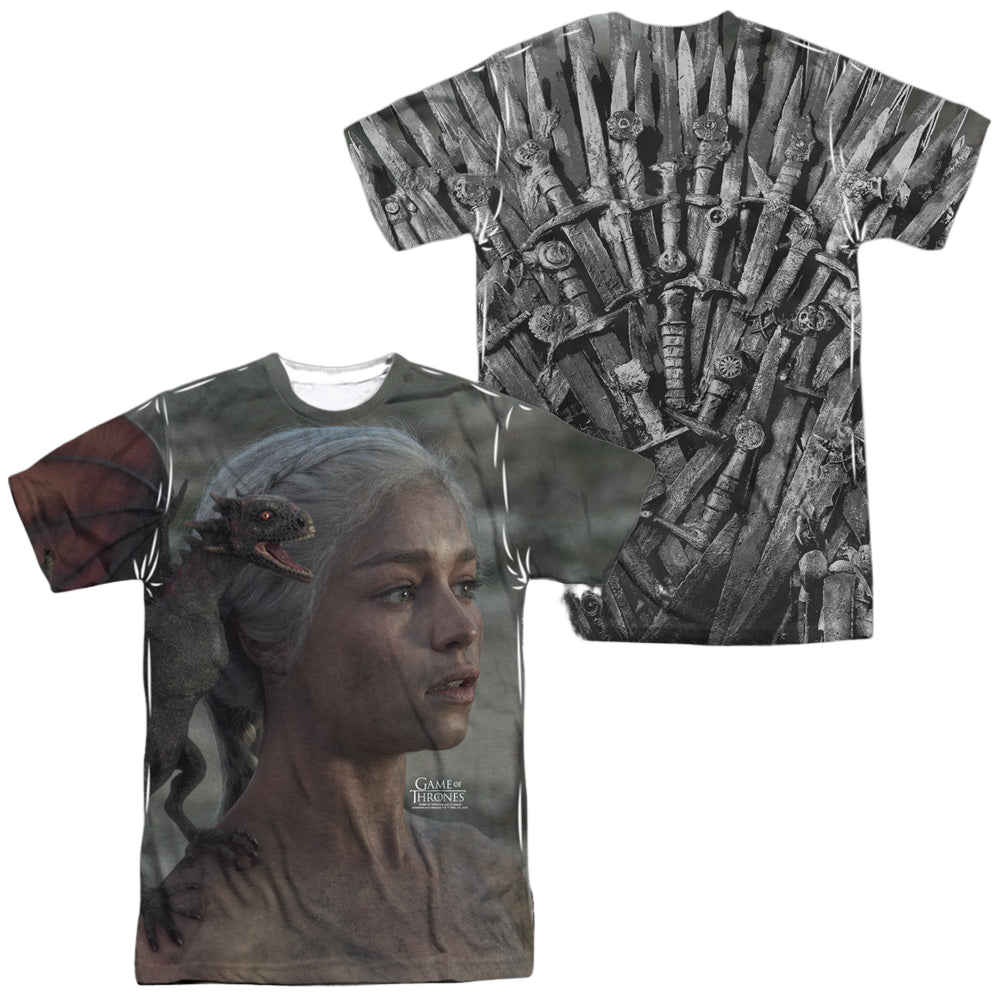 Game of Thrones Daenerys For The Throne (Front/Back Print) - Men's All-Over Print T-Shirt Men's All-Over Print T-Shirt Game of Thrones