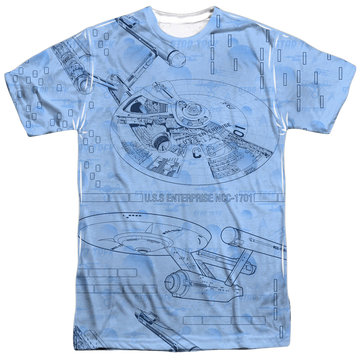 Star Trek The Original Series Blue Print men's all-over print t-shirt