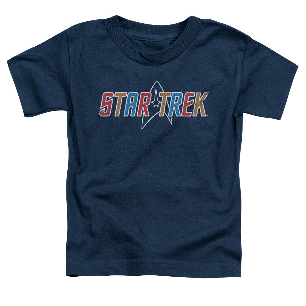 Star Trek The Original Series Multi Colored Logo - Kid's T-Shirt Kid's T-Shirt (Ages 4-7) Star Trek