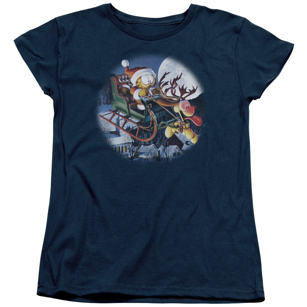 Garfield Moonlight Ride - Women's T-Shirt Women's T-Shirt Garfield
